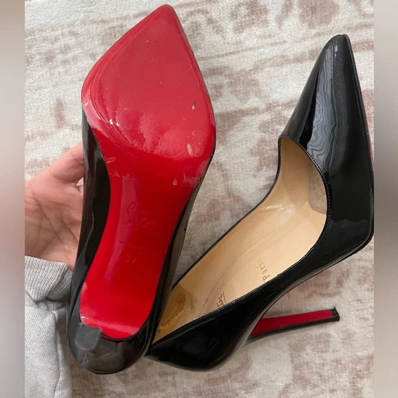 Christian Louboutin Black Pigalle 100 mm pumps - Picture 7 of 11